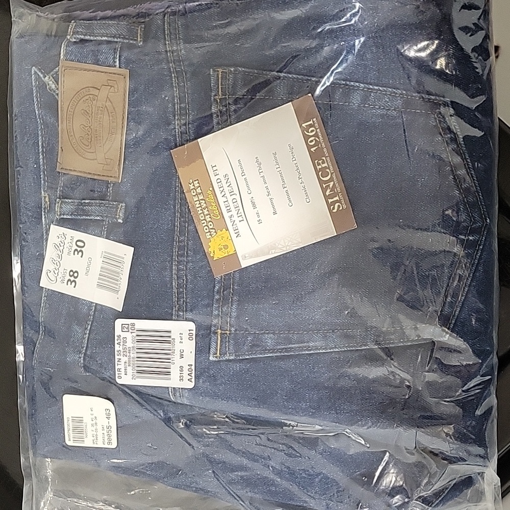 Men's lined jeans